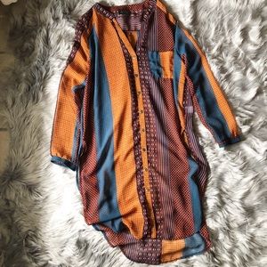 ASTR / Colorful Tunic With Slits